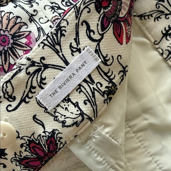 LOFT | The Riviera Cropped Floral Pant, Size 14 Petite, NWT - Picture 4 of 9